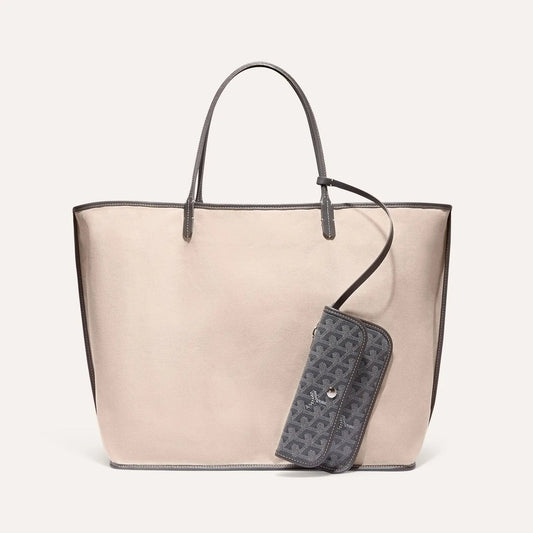 Goyard Saint Louis MM Bag Tote With Pochette Grey
