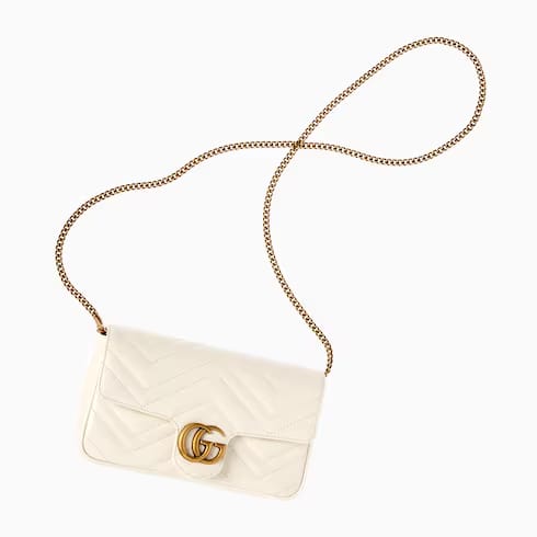 Gucci Marmont Mini Bag White Leather