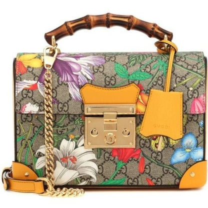 Gucci Sac Avec Anse En Bambou "Flora Gg Supreme" Femme