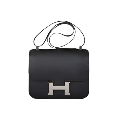 Hermès Bag Constance 24 Black Epsom Palladium