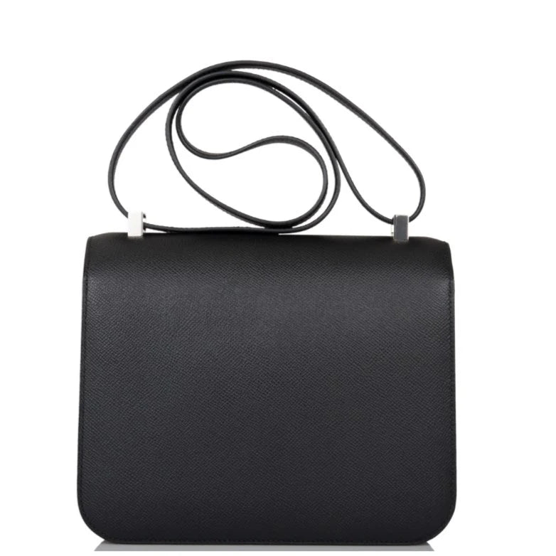 Hermès Bag Constance 24 Black Epsom Palladium