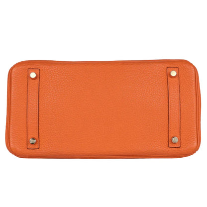 Hermès Birkin 35 cm Handbag in Orange Togo Leather