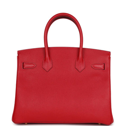 Hermès Birkin 35 Red Leather Gold Hardware