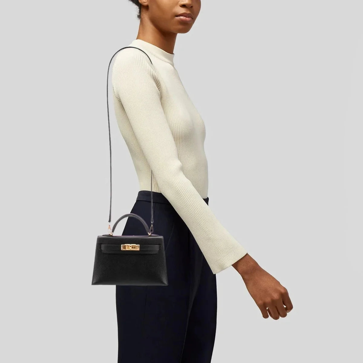 Hermès Epsom Mini Kelly Black