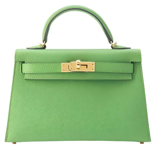Hermès Vert Yucca Epsom Mini Kelly Do Bag