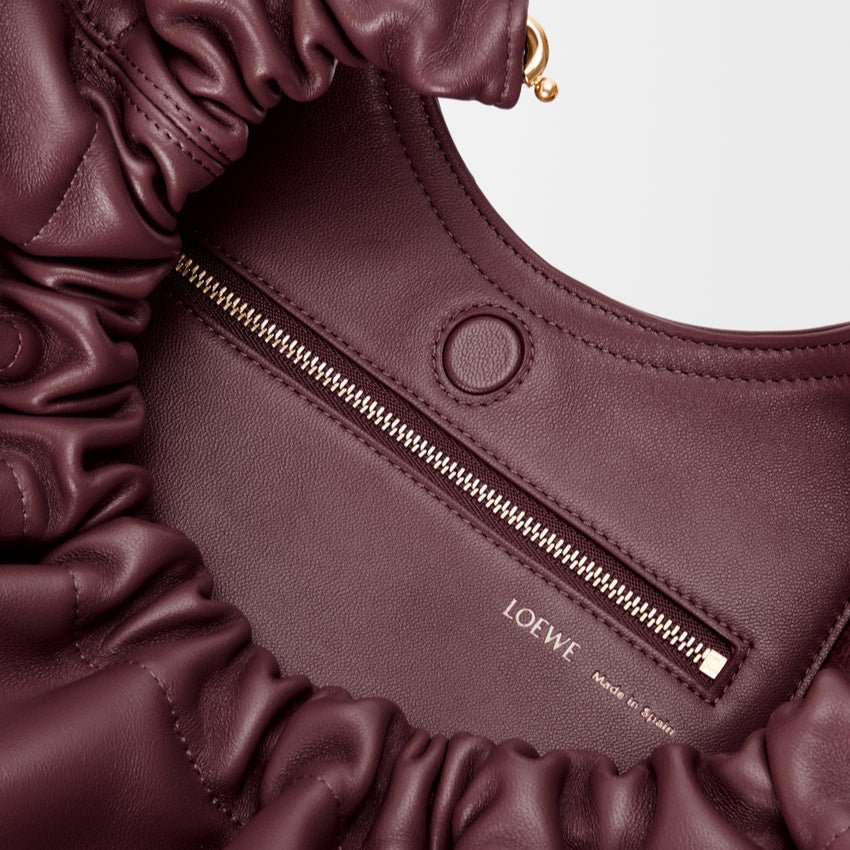 Loewe Medium Squeeze Bag Dark Burgundy