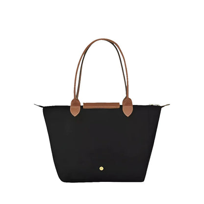 Longchamp Le Pliage Medium Shoulder Bag Black And Brown