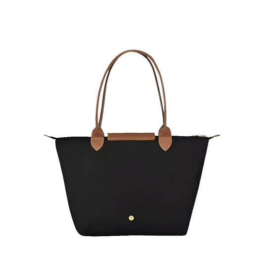 Longchamp Le Pliage Medium Shoulder Bag Black And Brown