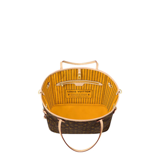 Louis Vuitton Neverfull Bandoulière Inside Out MM Monogram/Jaune Safran