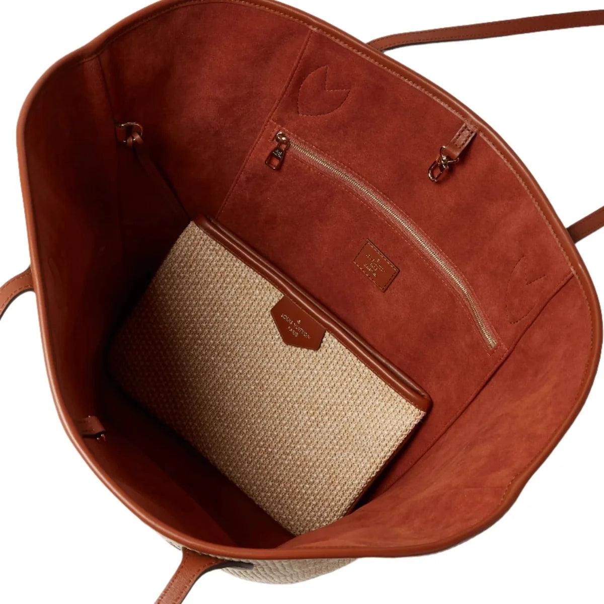 Louis Vuitton Raffia Saint Jacques Tote Caramel