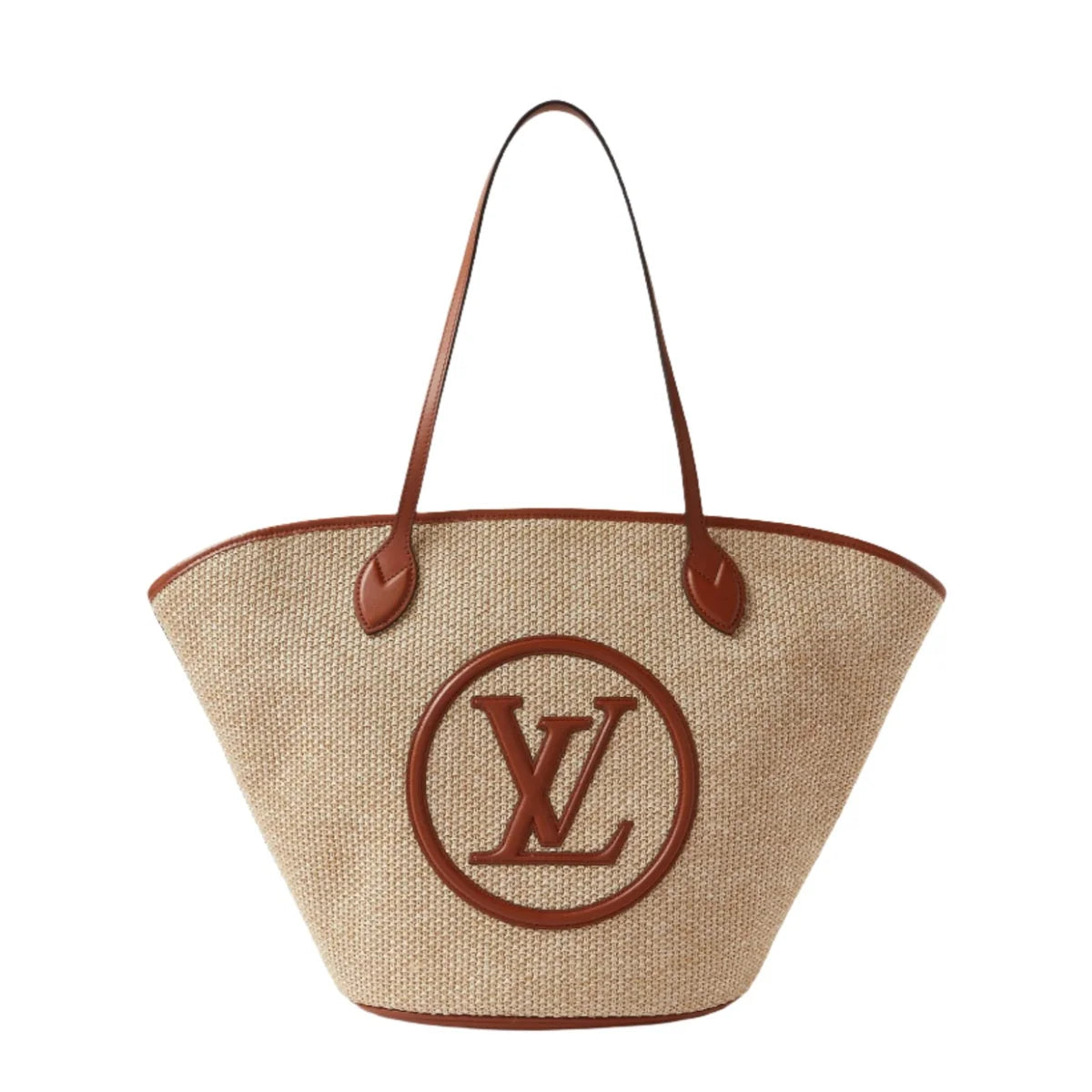 Louis Vuitton Raffia Saint Jacques Tote Caramel