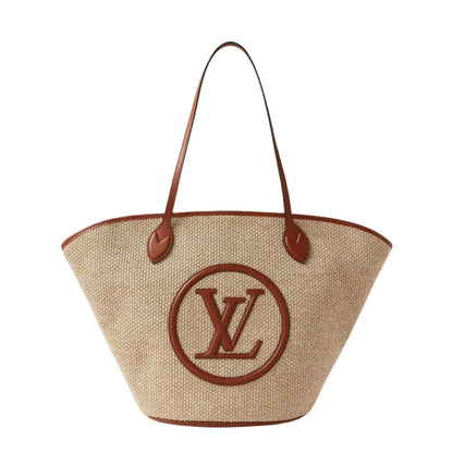 Louis Vuitton Raffia Saint Jacques Tote Caramel