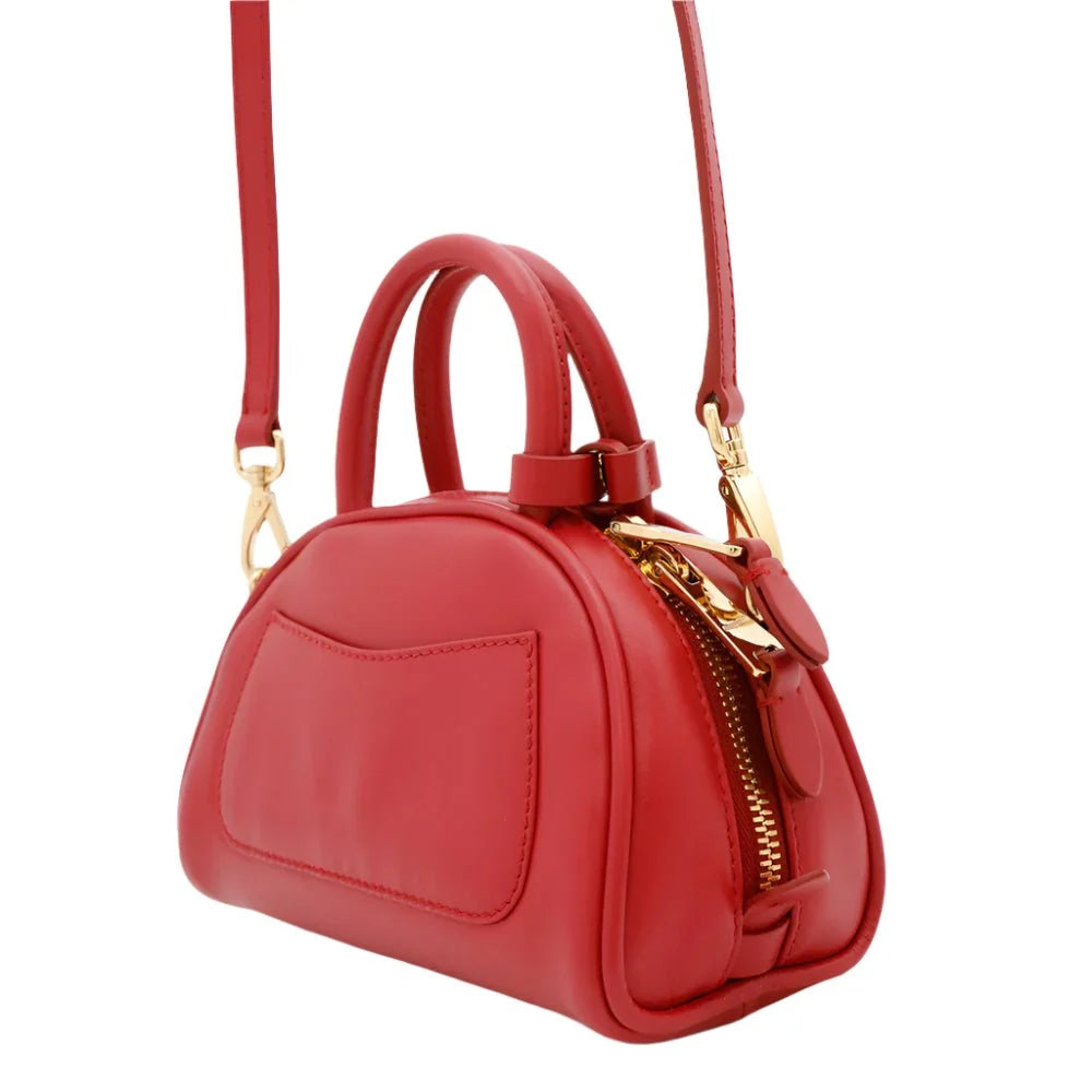Miu Miu Top-Handle Bag In Leather With Gold-Tone Hardware Red