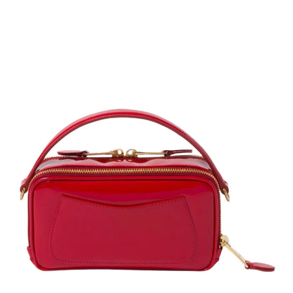 Miu Miu Patent Red Leather Shoulder Bag