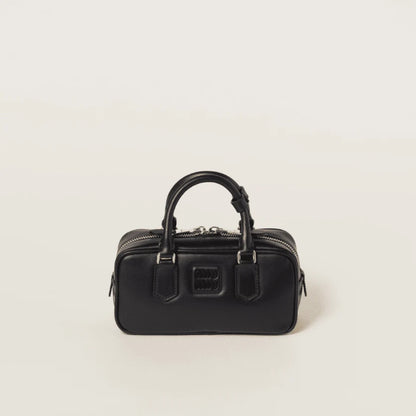 Miu Miu Regular Arcadie Leather Bag Black