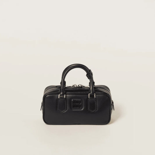 Miu Miu Regular Arcadie Leather Bag Black