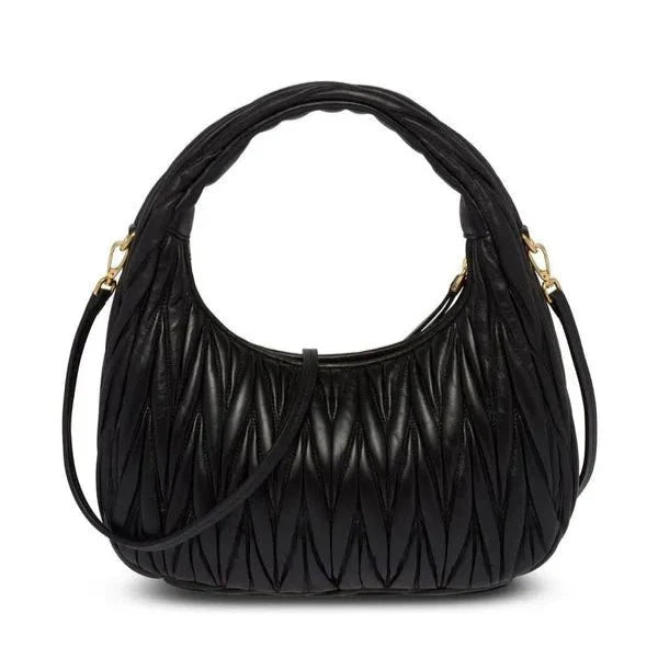Miu Miu Small Miu Wander Black Matelassé Bag