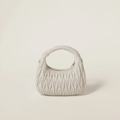 Miu Miu Small Wander Quilted Nappa Leather Hobo Bag