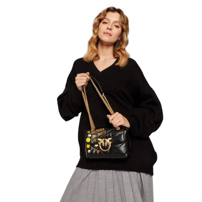 Pinko Love Mini Puff Party Cl Golden Metal