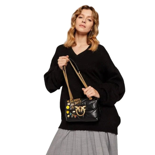 Pinko Love Mini Puff Party Cl Golden Metal