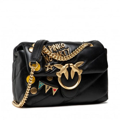 Pinko Love Mini Puff Party Cl Golden Metal