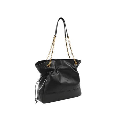 Yves Saint Laurent Jamie Shopping Bag – Black Quilted Leather With Tonal