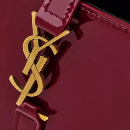YSL Burgundy Hobo Bag