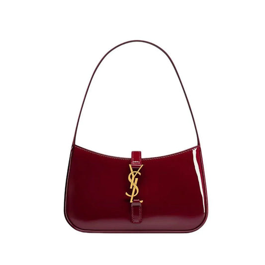 YSL Burgundy Hobo Bag