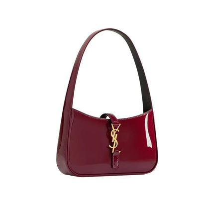 YSL Burgundy Hobo Bag